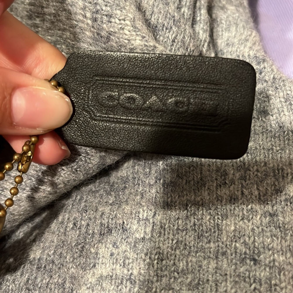 Coach Court Vintage Black Glove Tanned Leather Turnlock Bag 9870 - Picture 11 of 11